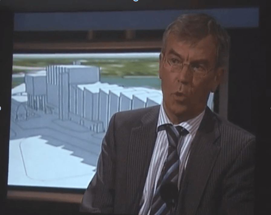 Ton Doppenberg, ex directeur Omrin, bij Omrop Fryslan in 2007